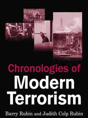 cover image of Chronologies of Modern Terrorism